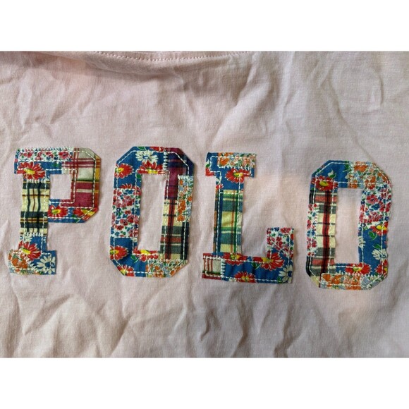 Polo Ralph Lauren Logo Cotton Jersey Hooded Pink Long Sleeve Dress L (12-14) - Picture 7 of 12